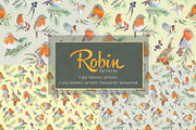 watercolor robin bird clipart, an Illustration by Art & Things (Thumbnail 4 of 10)