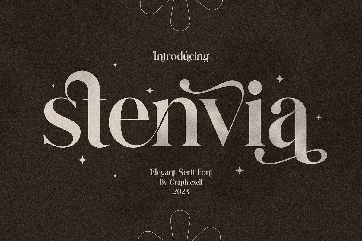 Stenvia Ligature Serif Font Typeface, a Serif Font by Graphicxell (Photo 1 of 10)