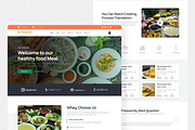 Nutrition Landing Page | Website, an UI Kit Template by IFN (Thumbnail 3 of 4)