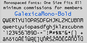 GalexicaMono, a Font by Ingrimayne Type (Thumbnail 3 of 7)