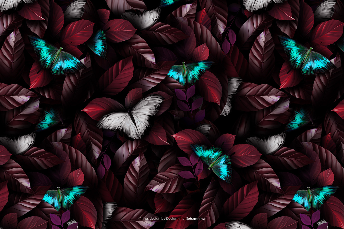 Riodinidae — Luxury Seamless Pattern, a Pattern Graphic by Designnina Shop (Photo 8 of 14)