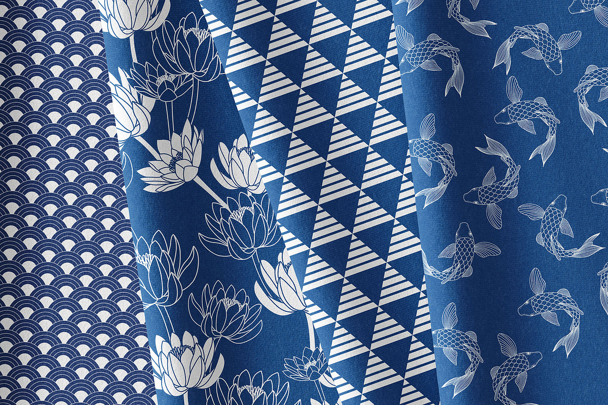 Japanese pattern and elements set, a Pattern Graphic by likorbut (Photo 8 of 9)