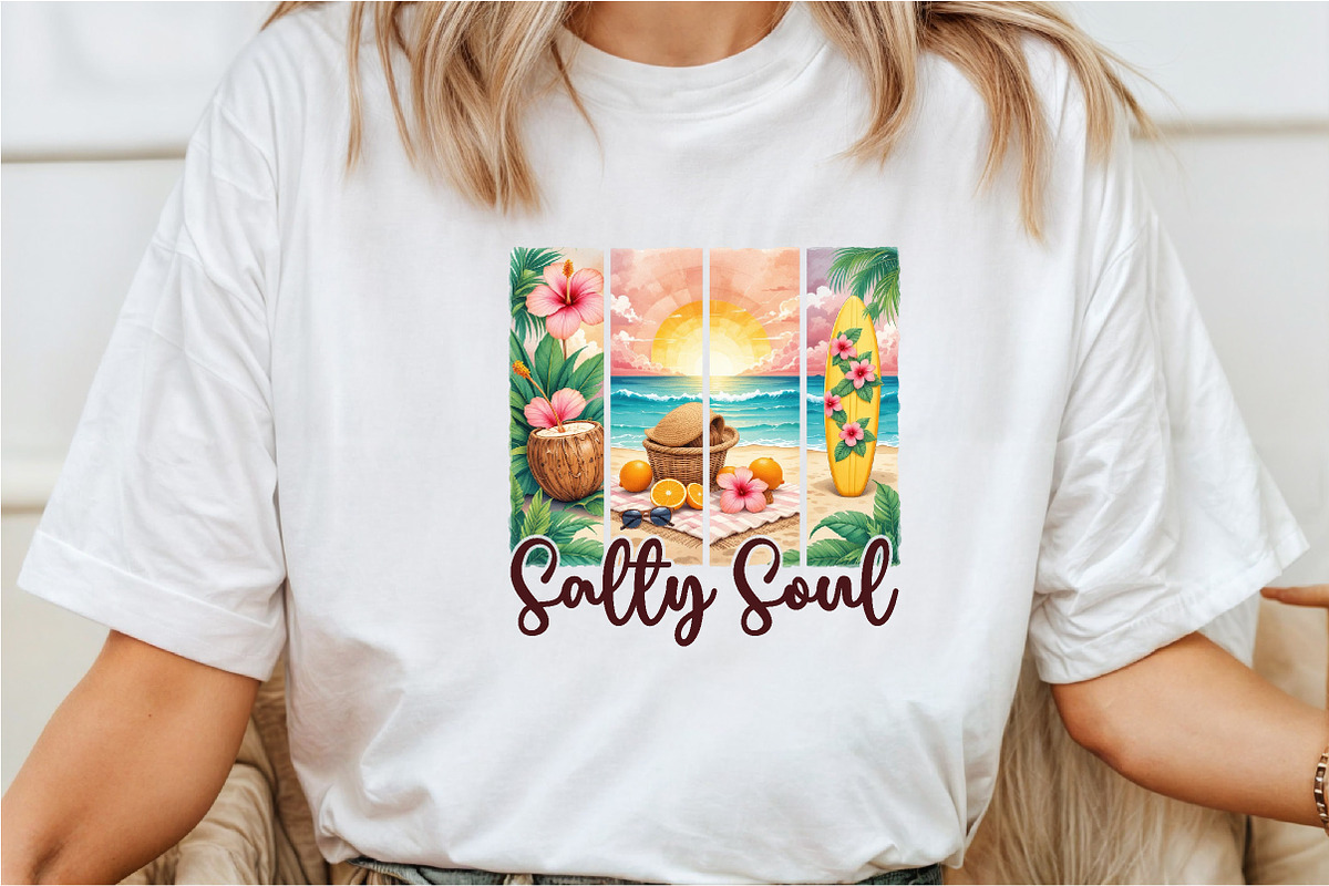 Summer Salty Soul Brushstroke, an Illustration by Rose Art (Photo 2 of 5)