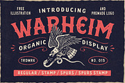Warheim Display & Extras, a Serif Font by IronbirdCreative (Thumbnail 1 of 8)