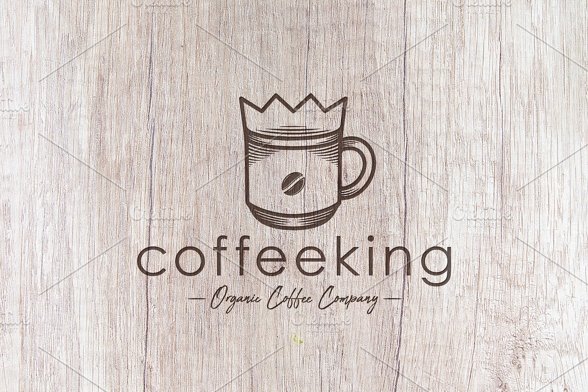 Coffee King Logo Template, a Branding & Logo Template by vectorwithin (Photo 1 of 3)