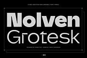 FTC Nolven Grotesk, a Sans Serif Font by Fridaytype (Thumbnail 1 of 9)