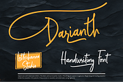 Darianth Handwriting Font, a Handwritten Font by Letterhanna Studio (Thumbnail 1 of 13)