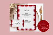 Pink Waves Menu Template, a Stationery Template by ForeverPrint (Thumbnail 4 of 12)