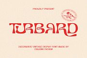 Turbard Modern Serif, a Serif Font by Cruzine (Thumbnail 1 of 9)