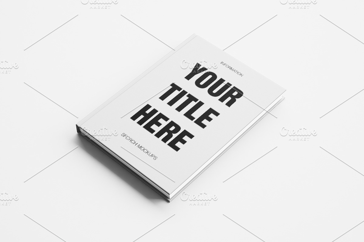 White blank book mockup, a Print Template by SFCRCH MOCKUPS (Photo 3 of 7)
