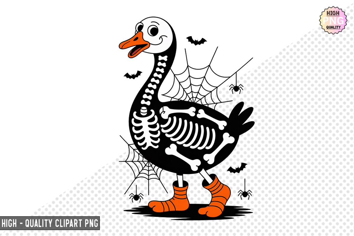 Spooky goose skeleton Bundle, a Graphic by crative8112 (Photo 7 of 11)