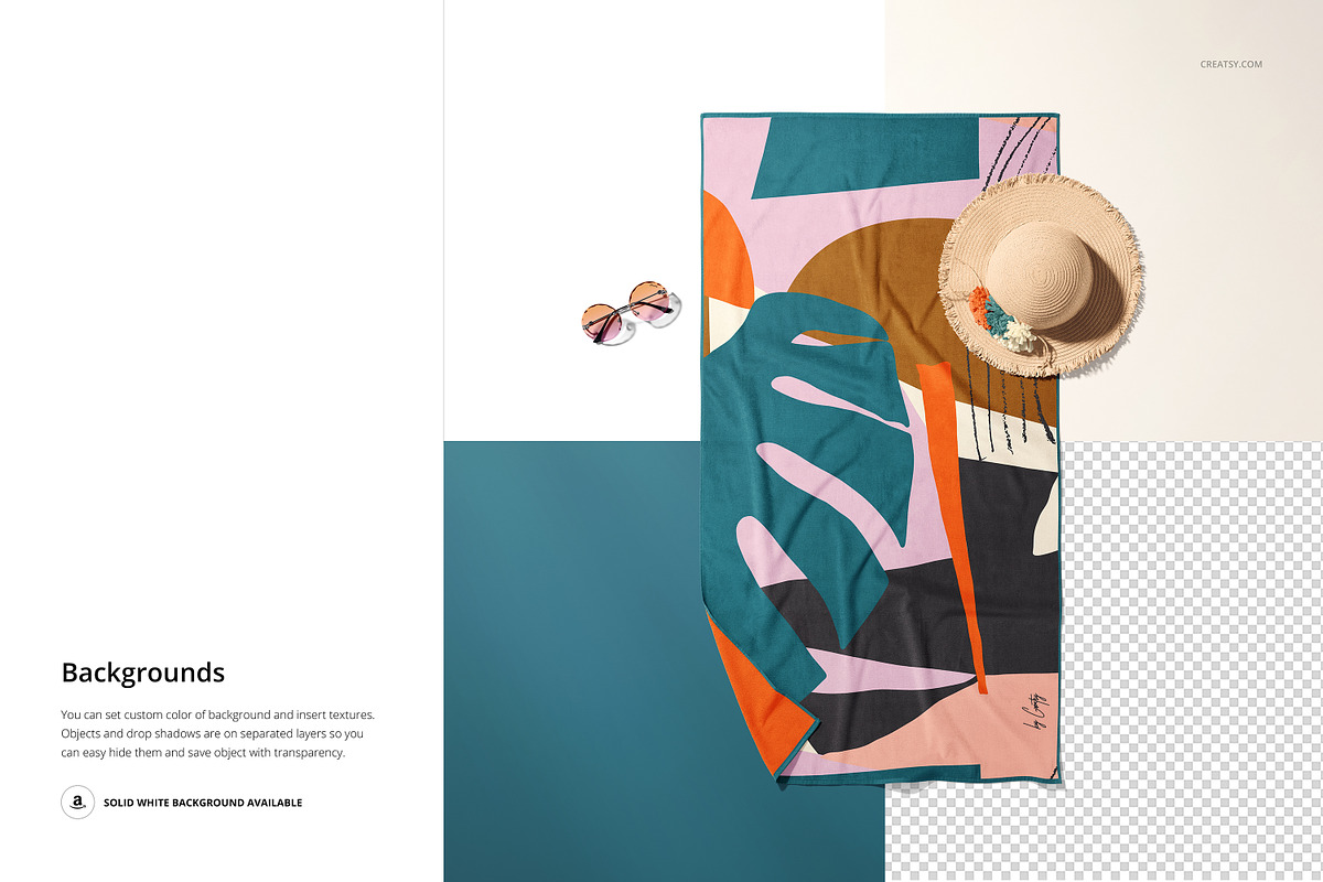 Beach Towel Mockup, a Product Mockup by Creatsy (Photo 6 of 8)