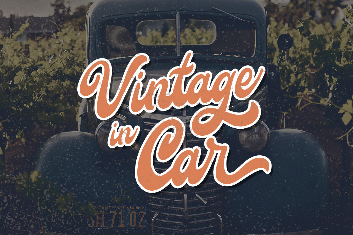 Roadsky Vintage Script, a Script Font by Fikry Alfatih (Photo 2 of 9)