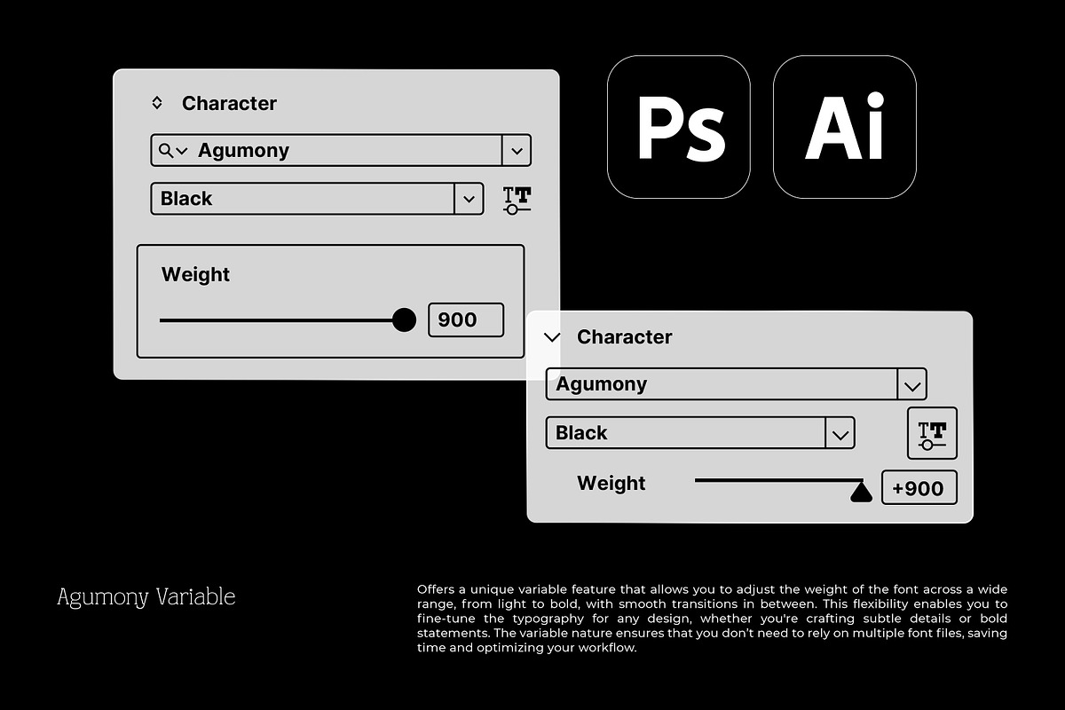 Agumony, a Sans Serif Font by din-studio.com (Photo 12 of 13)