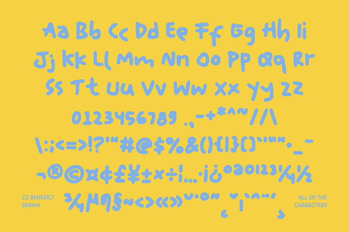 CS Benedict Drawn, a Sans Serif Font by Craft Supply Co. (Photo 8 of 8)
