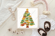 Book Christmas Tree PNG, an Illustration by CraftArtStudio (Thumbnail 4 of 4)