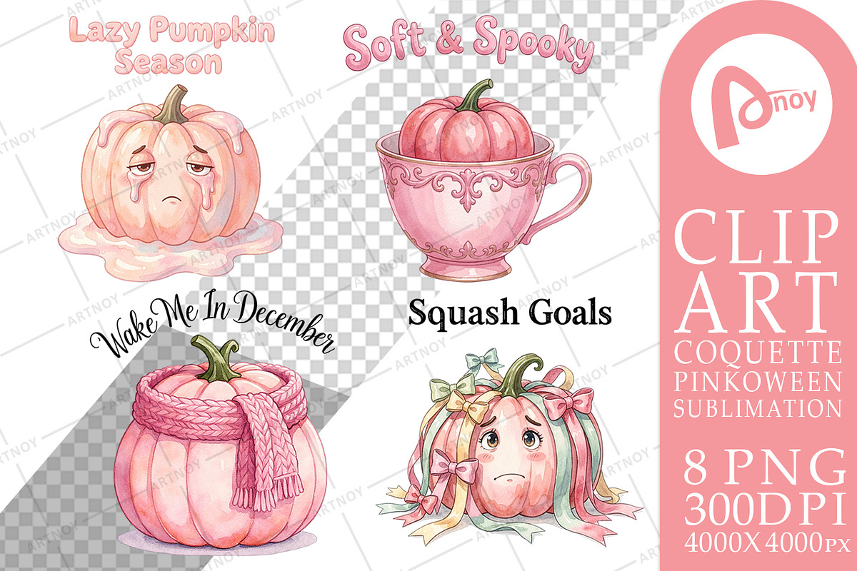 Coquette Pinkoween Sublimation, a Seasonal Illustration by Artnoy (Photo 16 of 18)