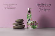 Hellebore Floral Seamless Pattern, a Decorative Illustration by AnitaPol (Thumbnail 3 of 12)