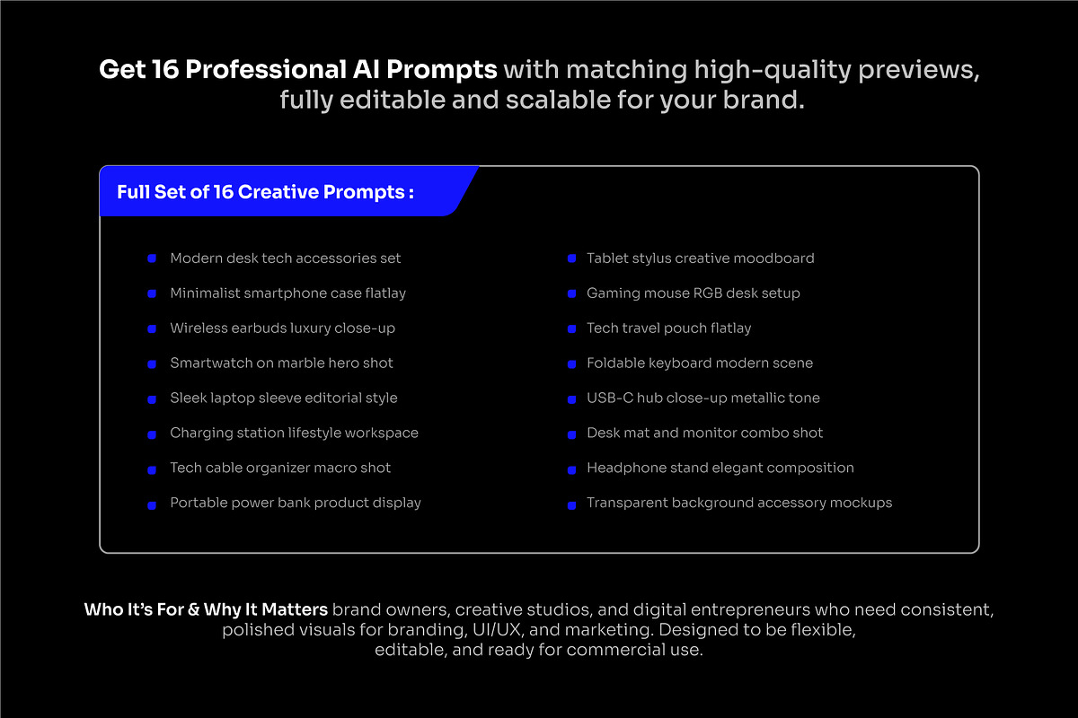 Tech Accessories AI Prompt, a Technology Photo by cidcud_graphic (Photo 2 of 2)