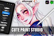 62 Cute Paing Studio For Procreate, a Brush Add-On by Nuclear Brushes (Thumbnail 1 of 8)