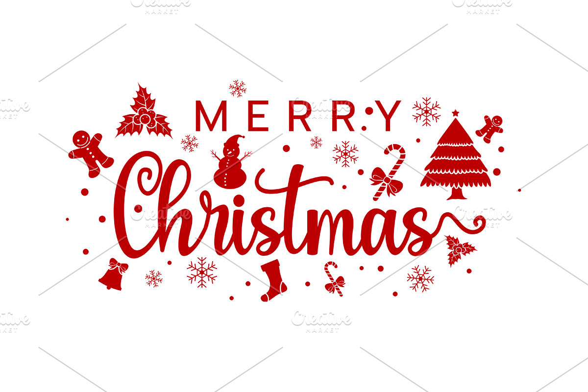 Merry Christmas and New Year Vector, a Decorative Illustration by essense (Photo 2 of 2)