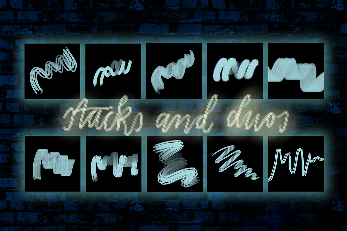 Neon 101 | Procreate Brush Kit, a Brush Add-On by Rachel McBride Creative (Photo 8 of 18)
