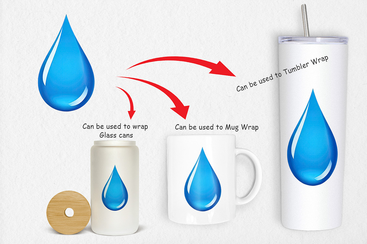 Water Drop Clipart, a Graphic by Artnoy (Photo 4 of 5)