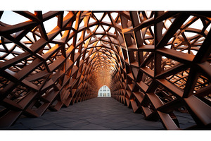 geometric brown steel ai generated, a Background Photo by pikepicture