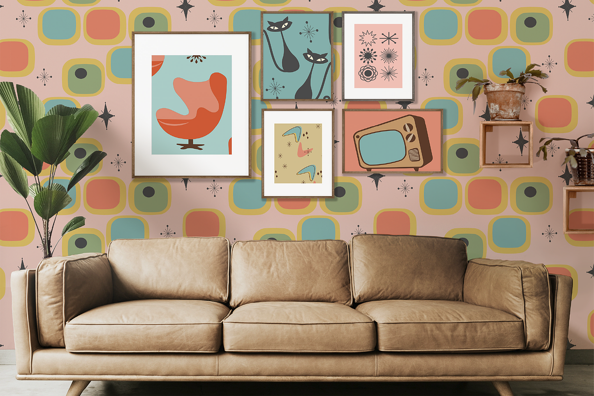 Mid Century Modern Seamless Patterns, a Pattern Graphic by Blynn Pippen (Photo 9 of 9)