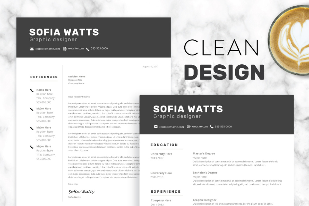 Modern Resume Template for Word, a Resume Template by SharpResumeFoundry (Photo 3 of 5)