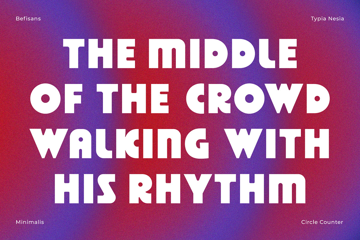 Befisans - Bold Clean Retro Sans, a Sans Serif Font by Typia Nesia (Photo 5 of 13)