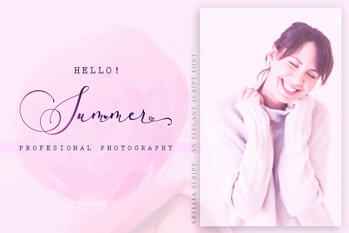Arellia Script //Luxury Font preview 6