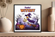 Halloween Witch Goose Feelin' Witchy, an Illustration by DreamCafeArt (Thumbnail 3 of 7)