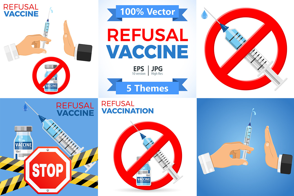 Refusal of Vaccination Concept, a Healthcare Illustration by TAlex (Photo 1 of 6)