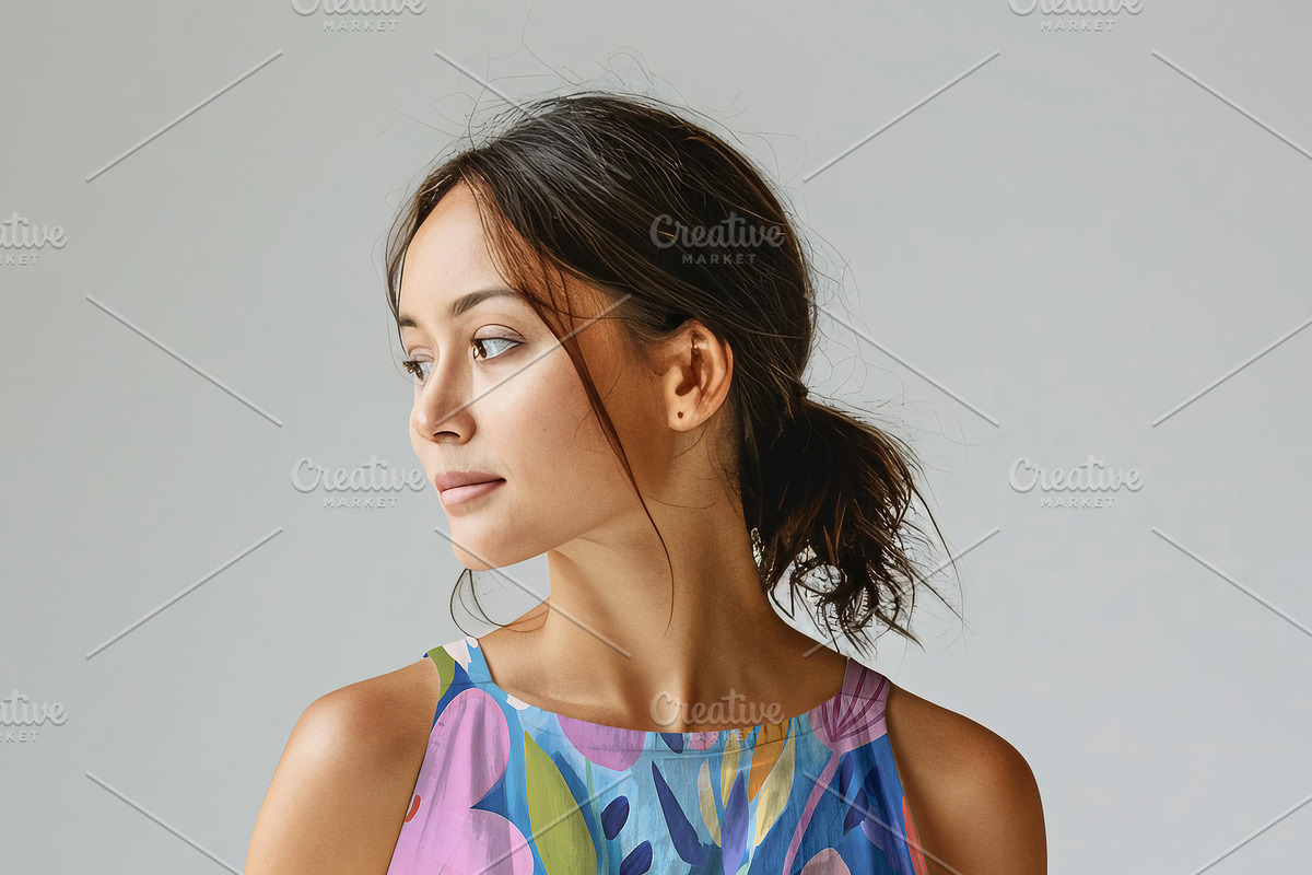 Casual Linen Dress mockup, an Apparel Mockup by Nora Gad (Photo 7 of 15)