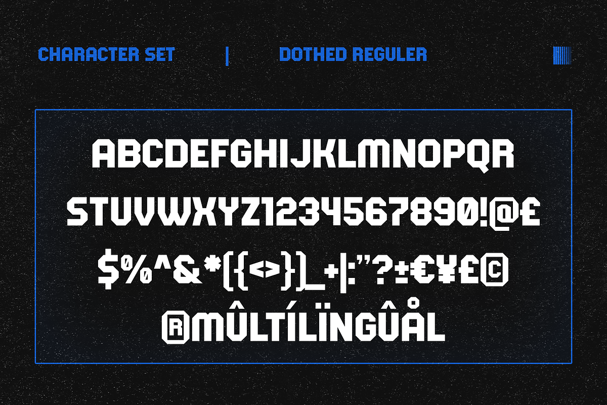 Dothed – Regular & Pixel Font, a Sans Serif Font by Drizy (Photo 3 of 8)