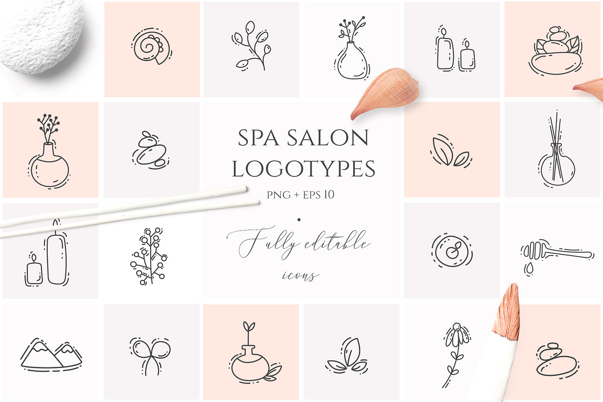 SPA & WELLNESS GRAPHIC COLLECTION, an Icon by Luna Dreams (Photo 3 of 7)