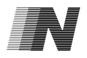 Letter N speed motion lines logo, a Branding & Logo Template by Leksono