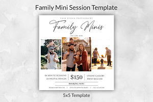 Family Mini Session Template