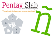 Pentay Slab -5 styles-, a Serif Font by deFharo (Thumbnail 5 of 6)