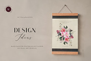 Watercolor Flowers Clipart, a Decorative Illustration by WalaPalette (Thumbnail 5 of 6)