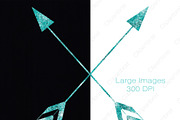 Aqua Glitter Arrow Graphics Bundle, an Illustration by ClipartBrat Graphics (Thumbnail 2 of 3)