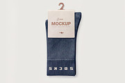 Hanging Sock Packaging Label Mockup, a Bottom Mockup by graphypix (Thumbnail 1 of 4)