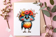 Spring cute baby birds clipart, an Illustration by SinaCreation (Thumbnail 7 of 11)