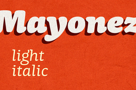 Mayonez light italic