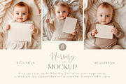 Cute Nursery Card Mockups., a Books & Magazine Mockup by Designwork (Thumbnail 6 of 15)