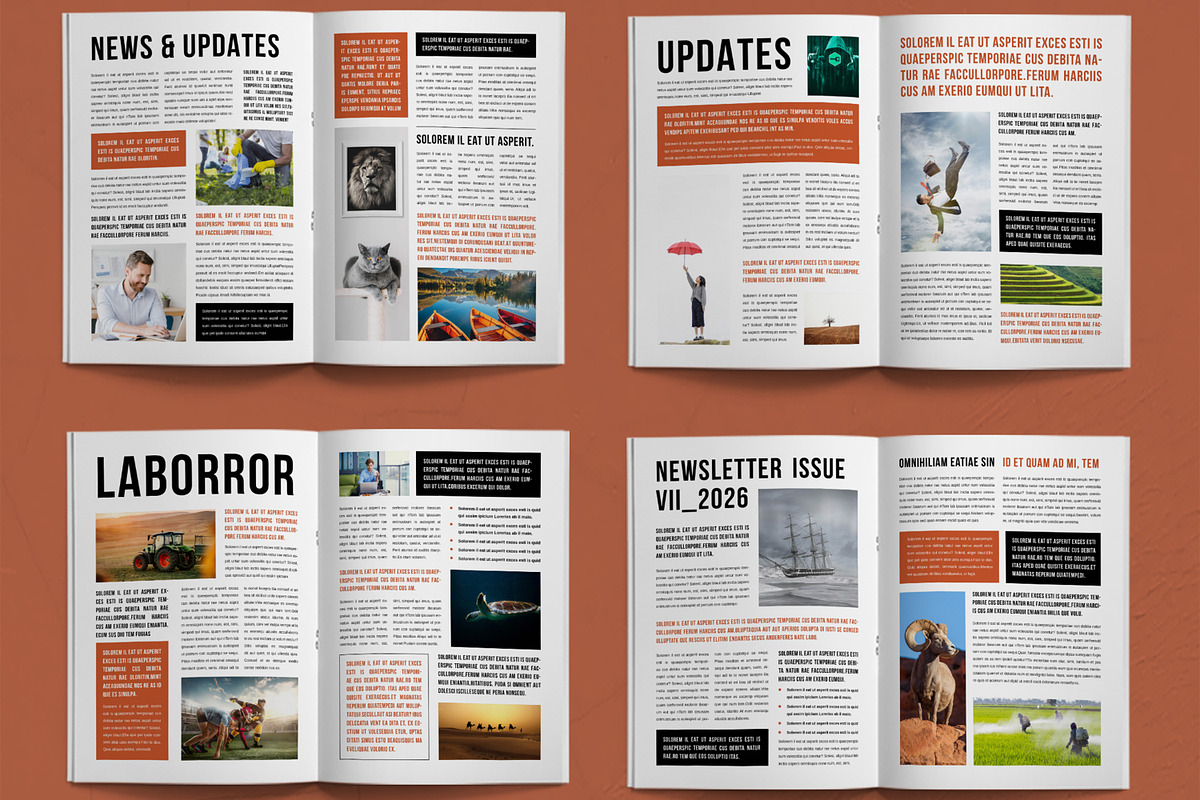 Newsletter Template, a Stationery Template by ContestDesign (Photo 3 of 3)