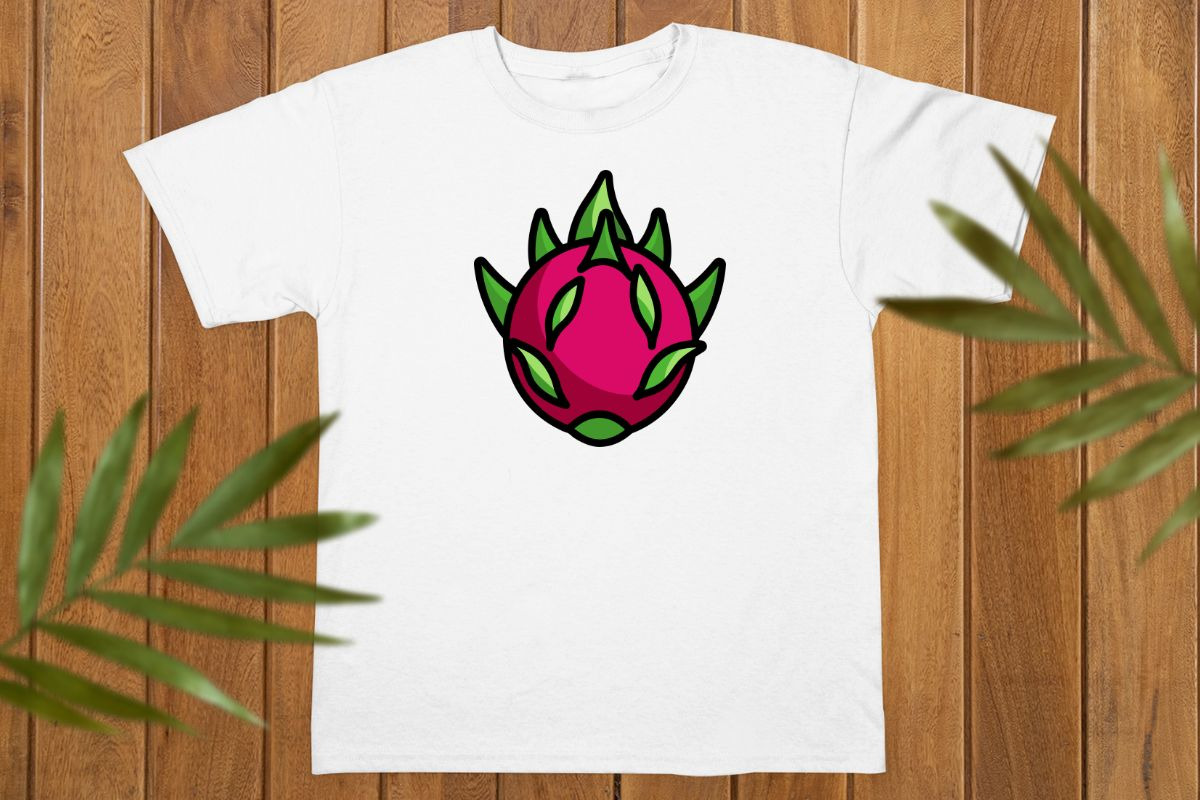 Cartoon Dragon Fruit Vector Clipart, a Food Illustration by newminddesign (Photo 3 of 8)