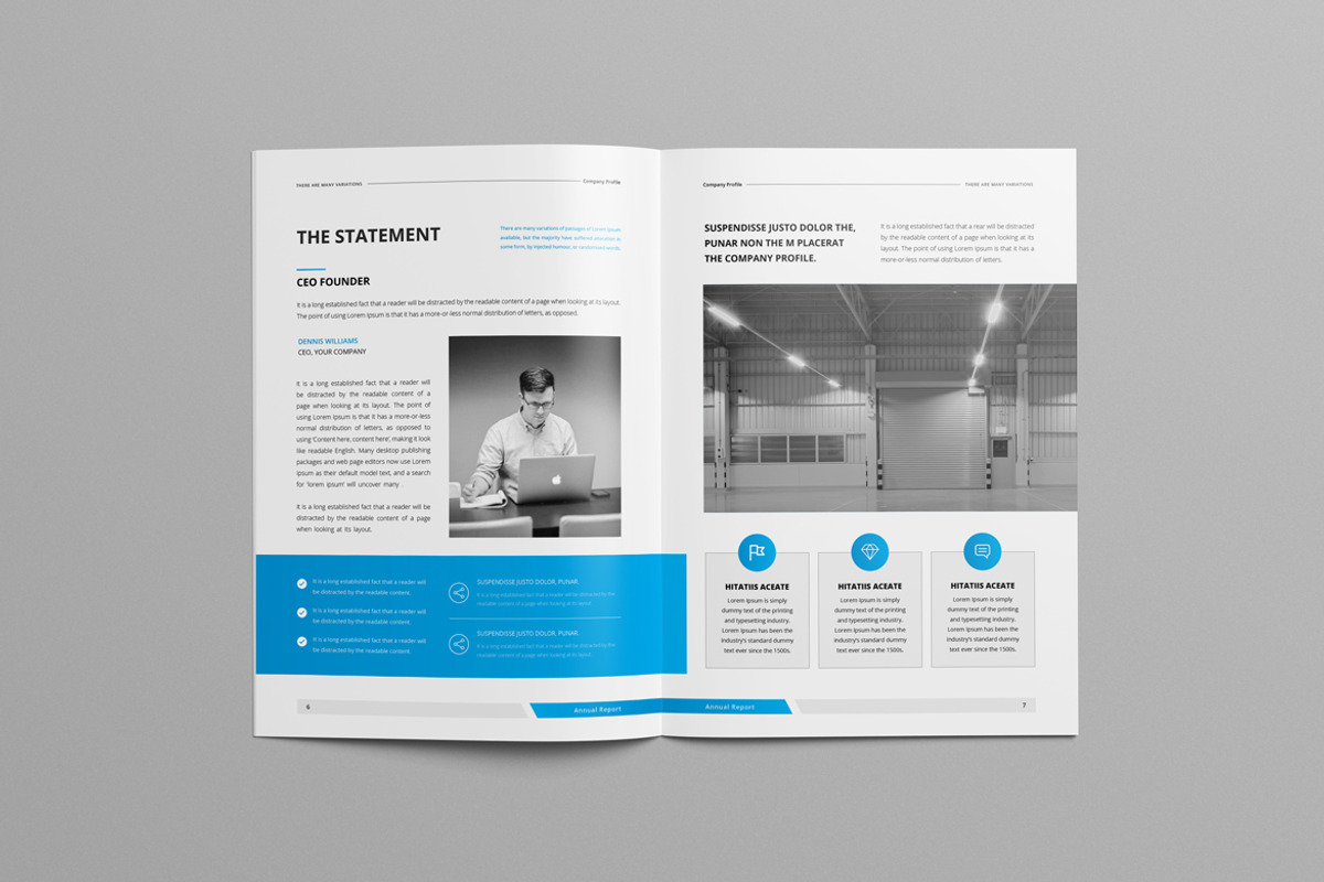 Blue Corporate Brochure, a Brochure Template by Pro-Gh (Photo 6 of 9)