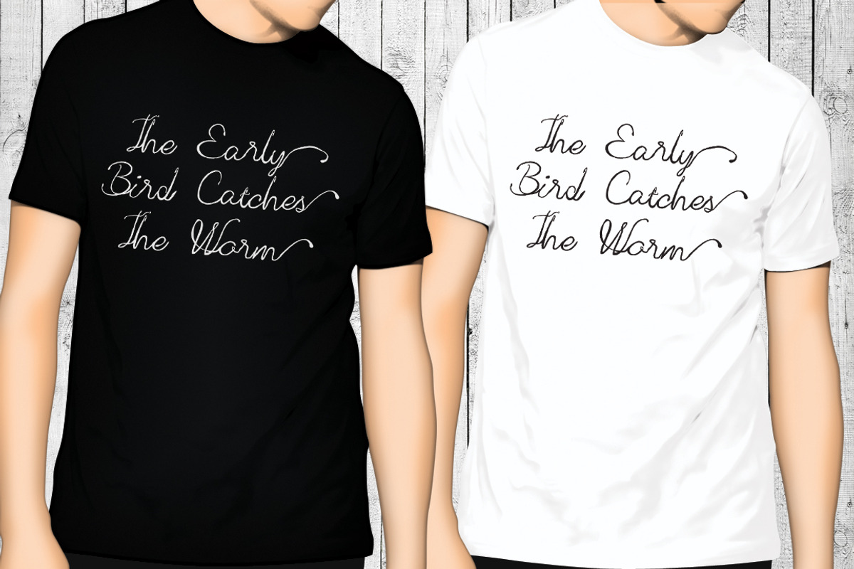 Hand Drawn Flamingo Font preview 3